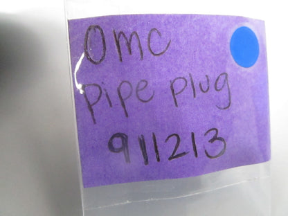 *NEW OEM* 0810 OMC Johnson Evinrude Pipe Plug 911213 0911213