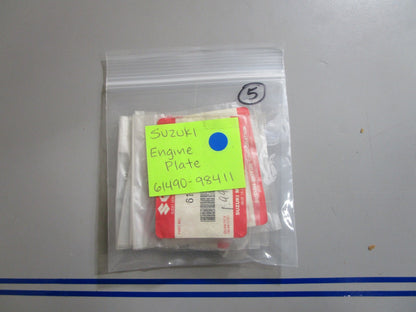 *NEW OEM* 0810 Suzuki Engine Plate 61490-98411