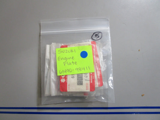 *NEW OEM* 0810 Suzuki Engine Plate 61490-98411