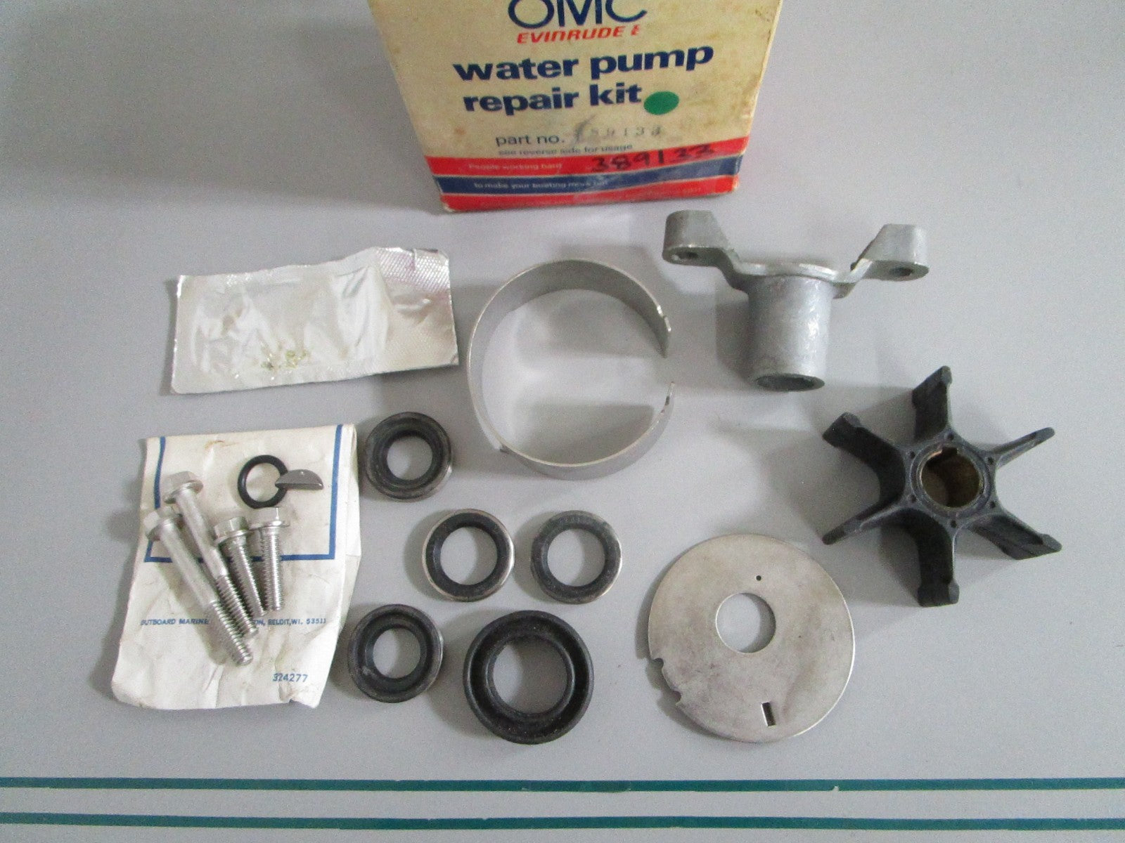 OMC NEW OEM Water Pump Kit 389133 Johnson Evinrude 50 55HP 1971-1978 NOS 0820