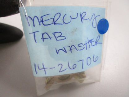 NEW OEM (LOT OF 2) 14-26706 Mercury Quicksilver Tab Washer 0810
