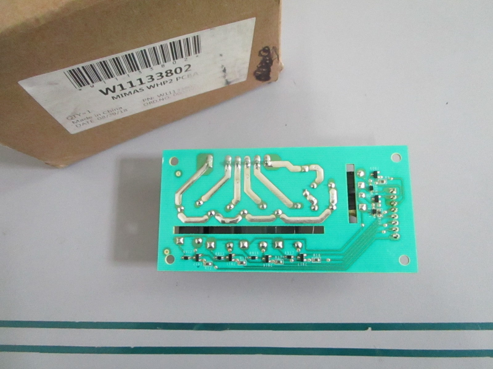 Whirlpool NEW OEM Microwave Hood Control Board PCBA W11133802 NOS Genuine 0820