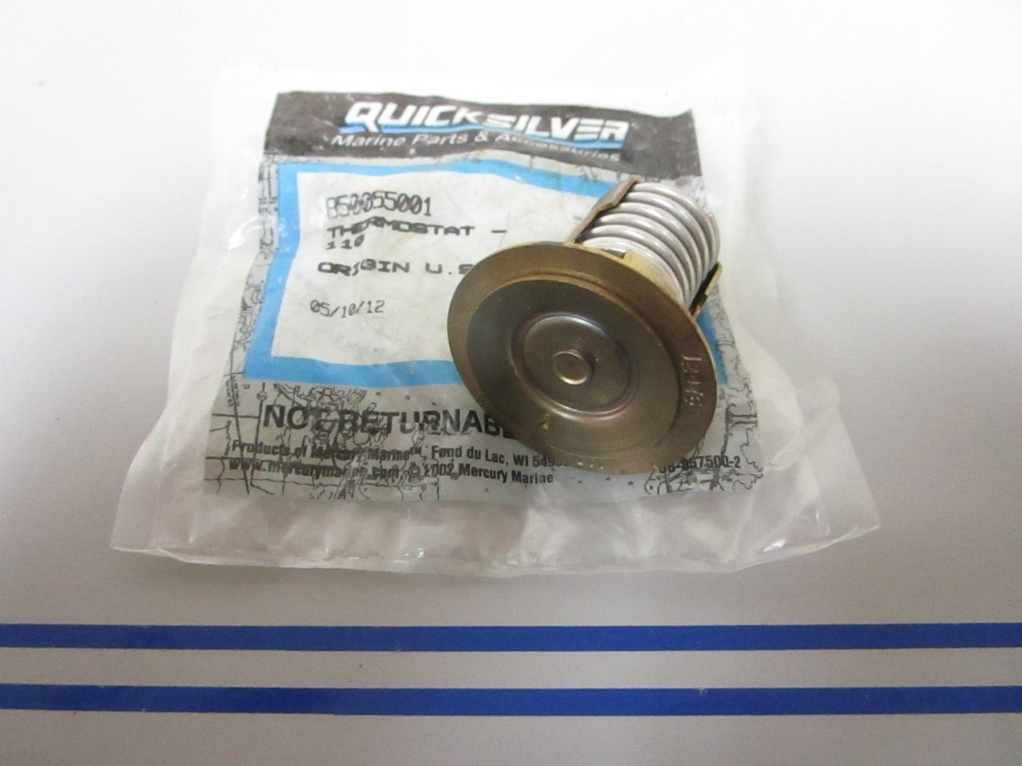 NEW OEM 850055001 Mercury Quicksilver 110° Thermostat Assembly 0720