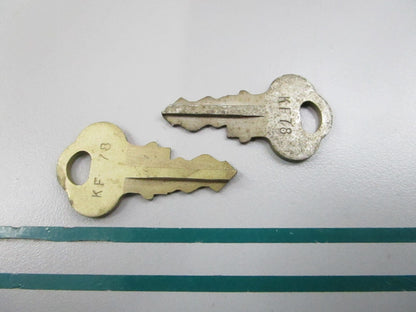 NEW OEM (LOT OF 2) 501593 0501593 OMC Johnson Evinrude KF78 Ignition Key 0810