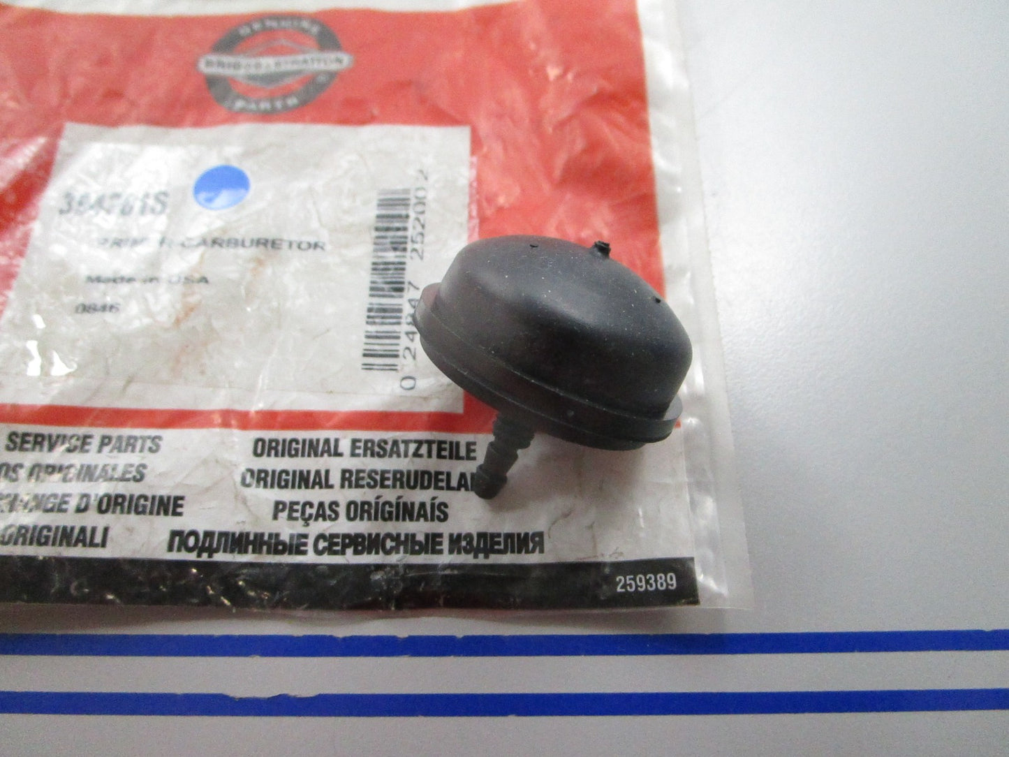 NEW OEM 394281S Briggs & Stratton Carburetor Primer 0810