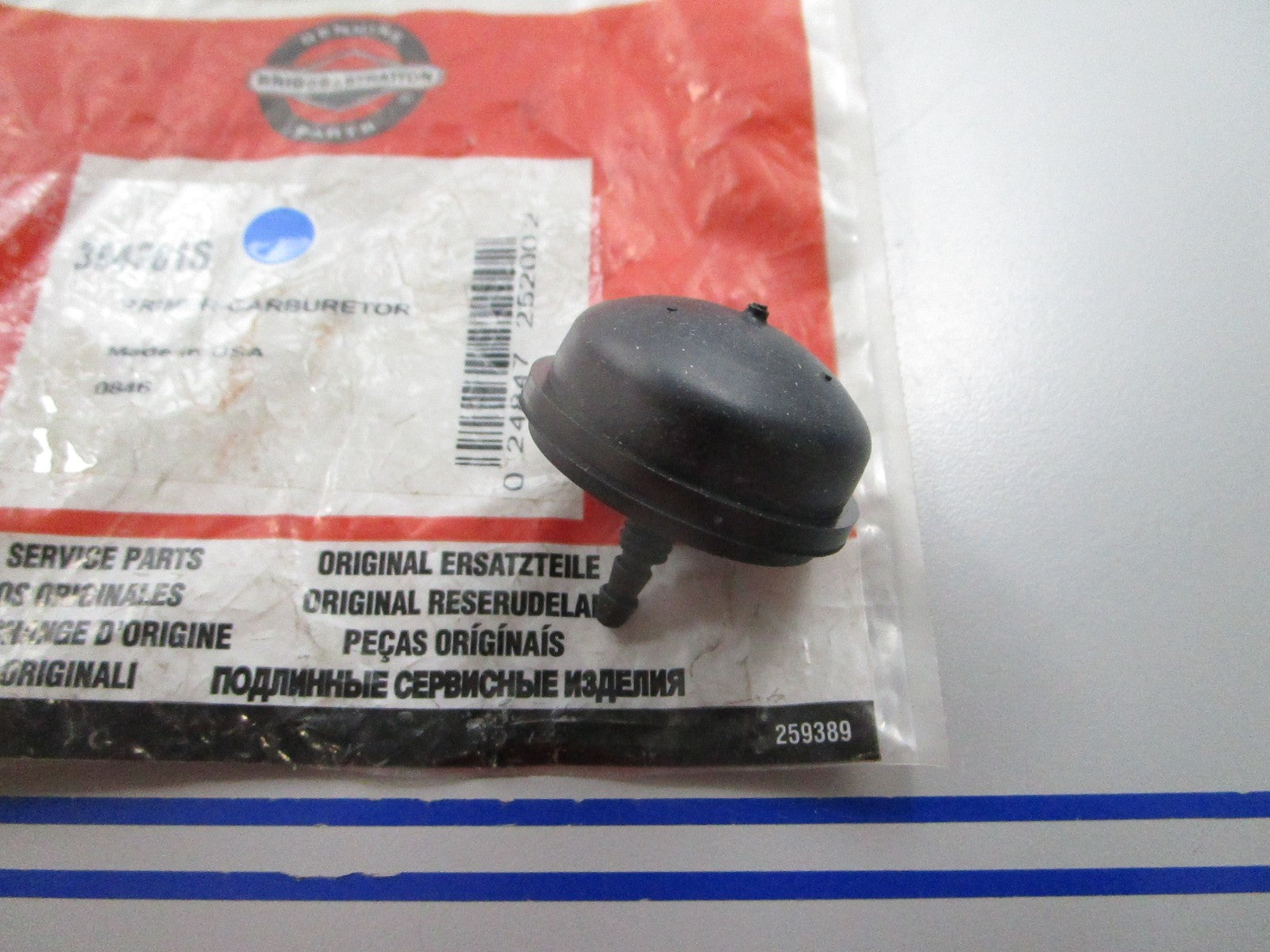 NEW OEM 394281S Briggs & Stratton Carburetor Primer 0810