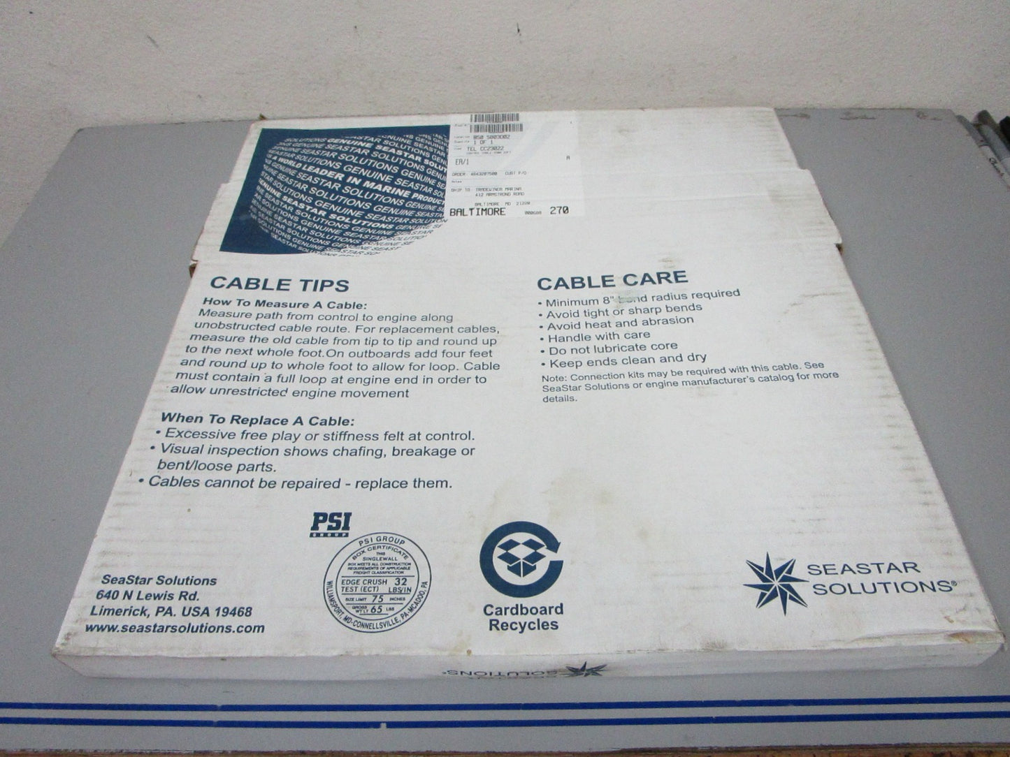 *NEW OEM* 0720 Seastar 22'ft Standard Cable Assembly CC23022