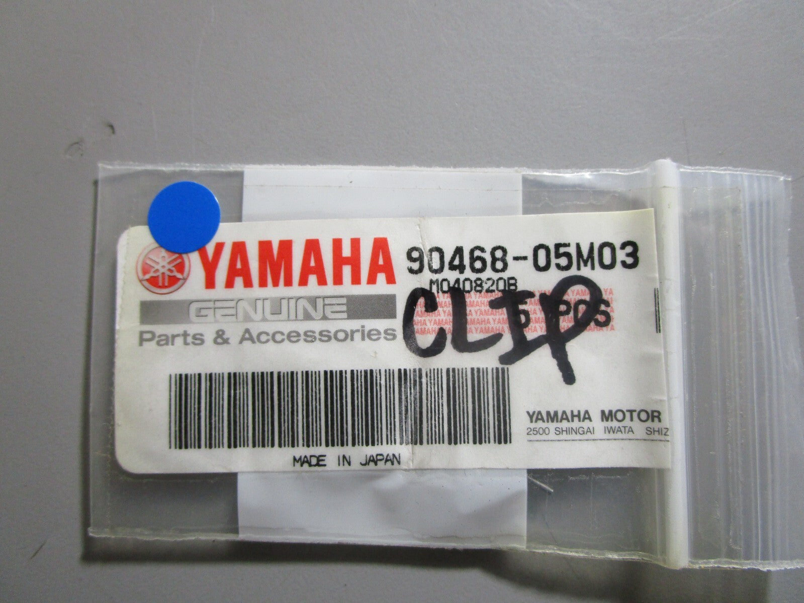 *NEW OEM* (LOT OF 5) 0810 Yamaha Clip 90468-05M03