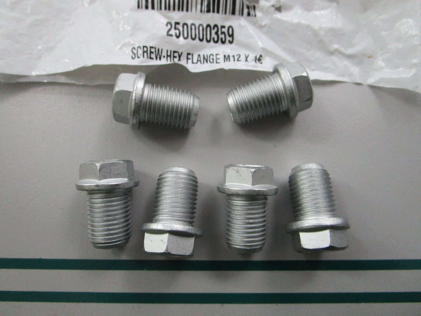 NEW OEM (LOT OF 6) 250000359 Can-Am Hex Flange Screw 0810