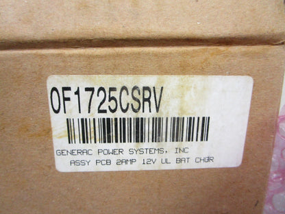 *NEW OEM* 0720 Generac PCB 2 AMP 12 V  Battery Charger 0F1725CSRV