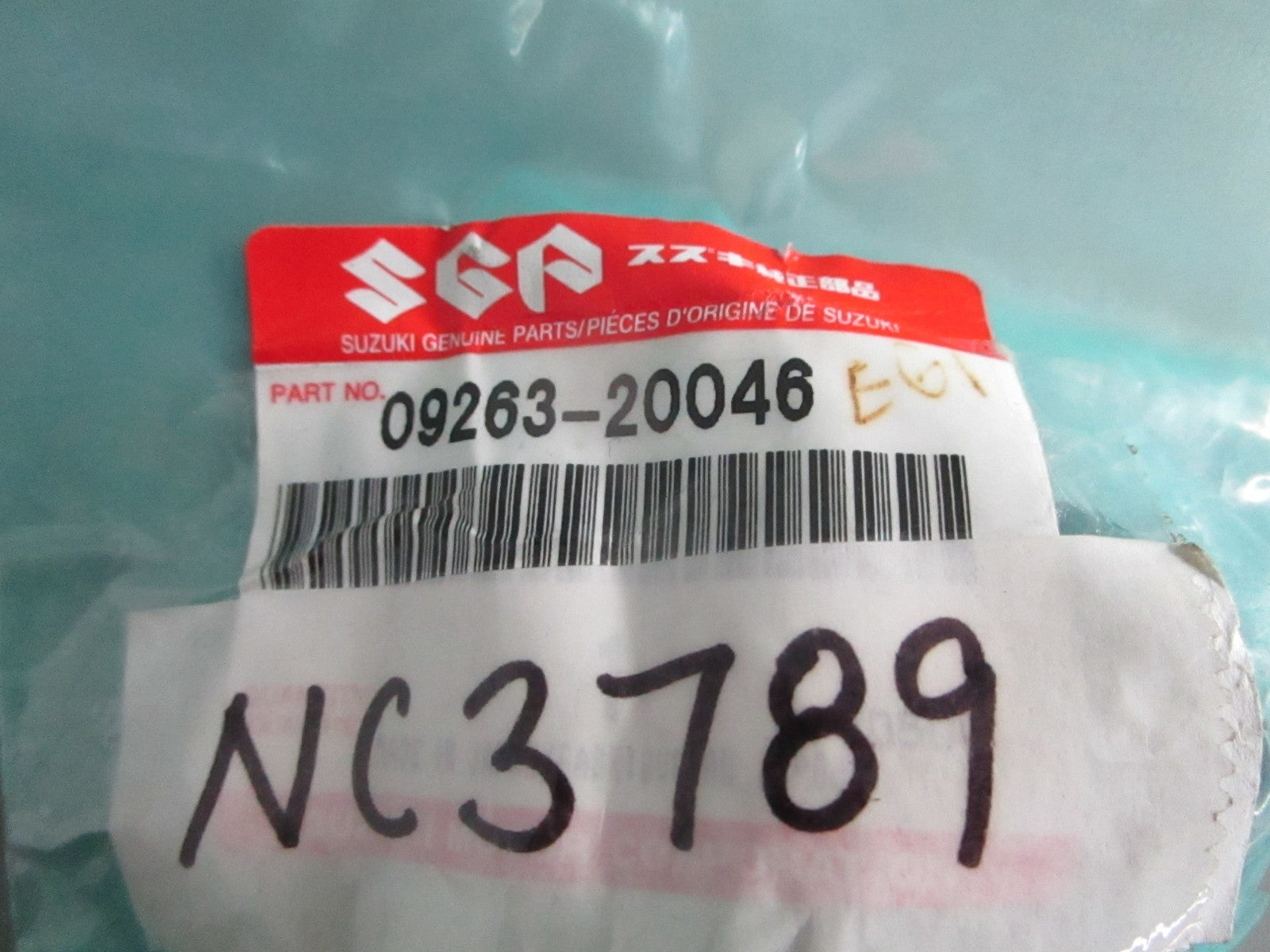 NEW OEM 09263-20046 Suzuki Bearing 0820