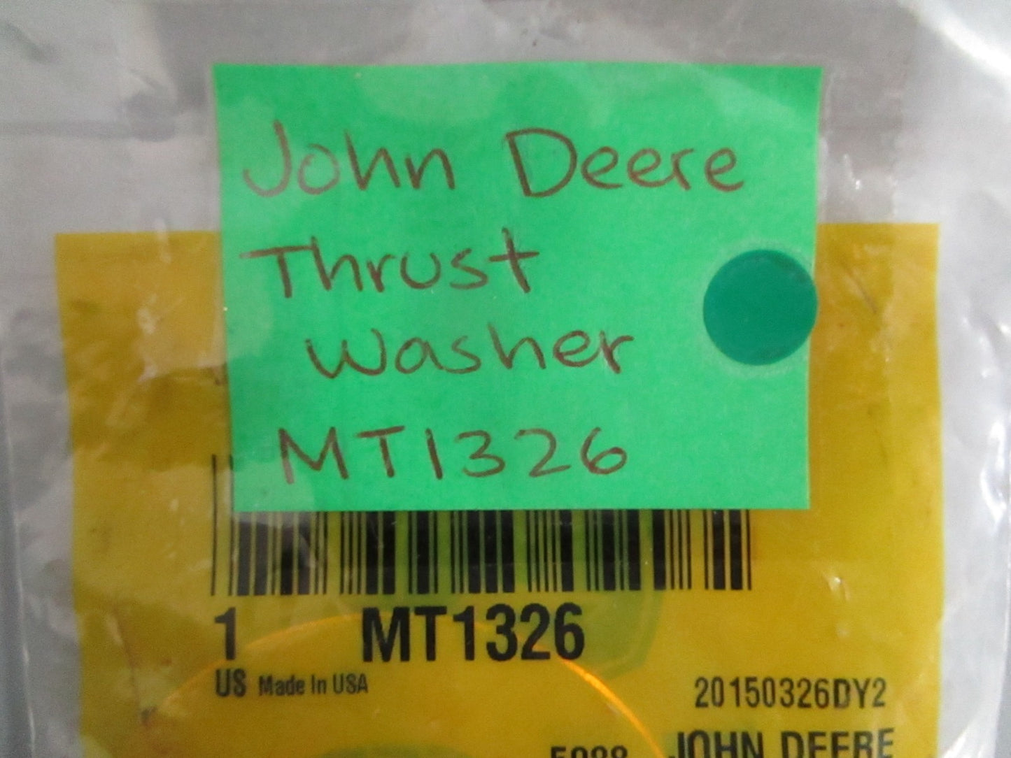 NEW OEM MT1326 John Deere Thrust Washer 0820
