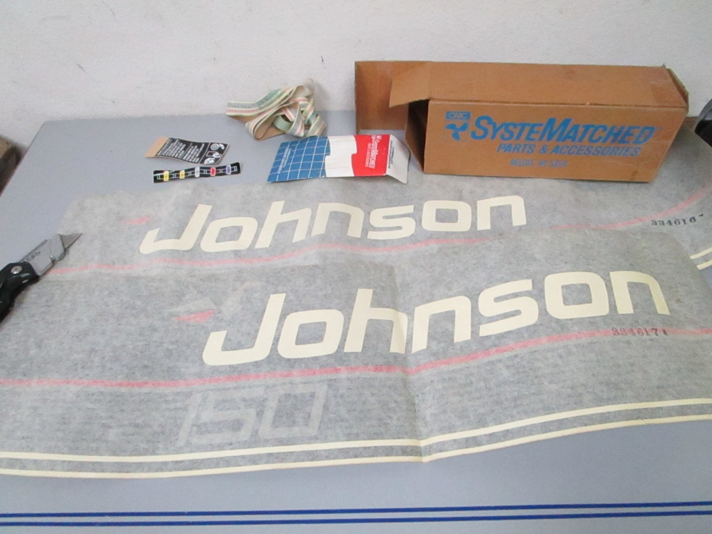 *NEW OEM* 0720 OMC Johnson 150 Decal Set 433142 0433142