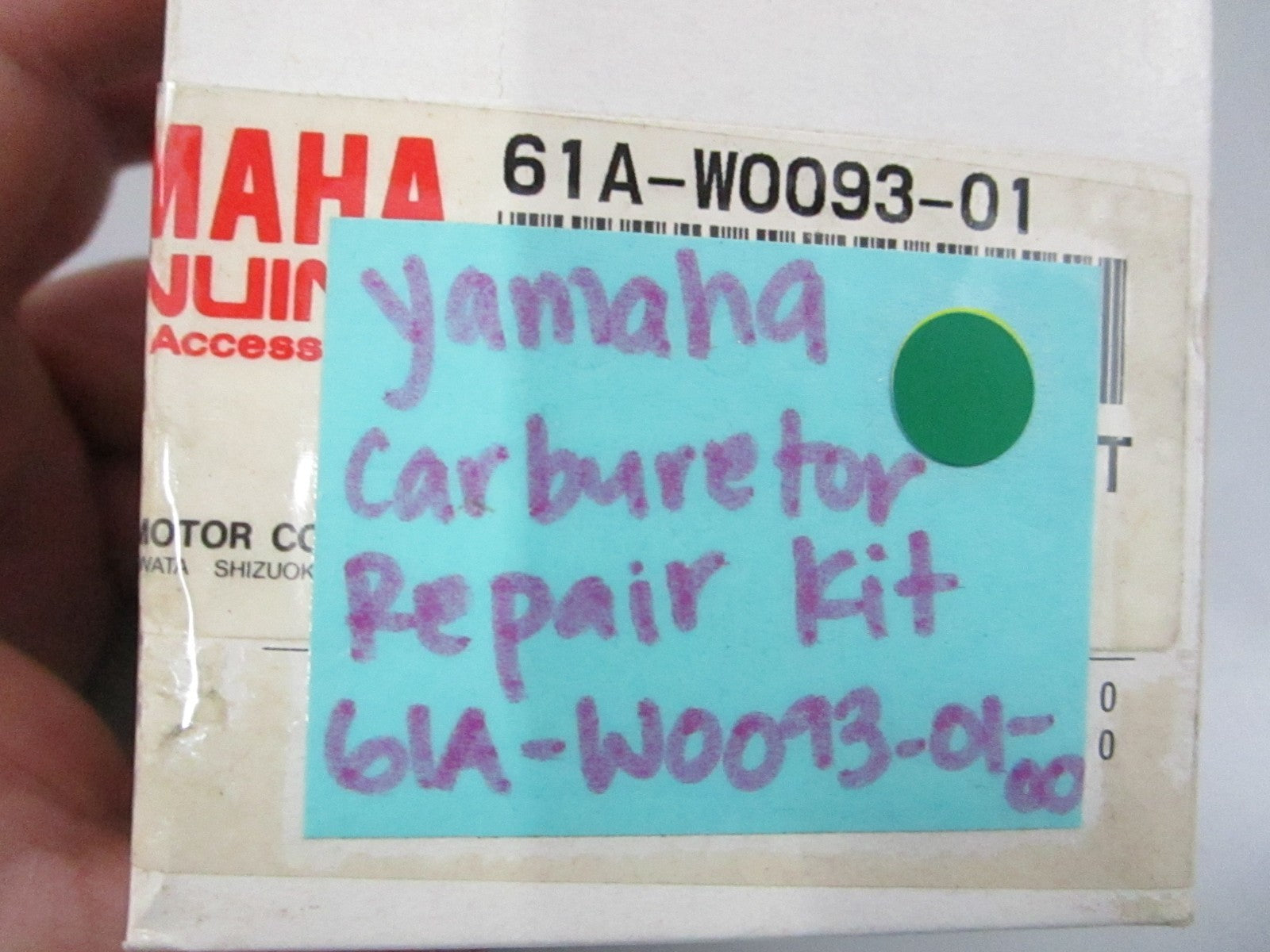 NEW OEM 61A-W0093-01-00 Yamaha Carburetor Repair Kit 0810