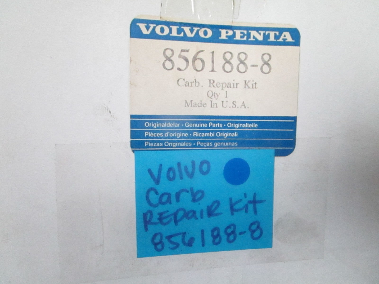 *NEW OEM* 0720 Volvo Penta Carburetor Kit 856188-8