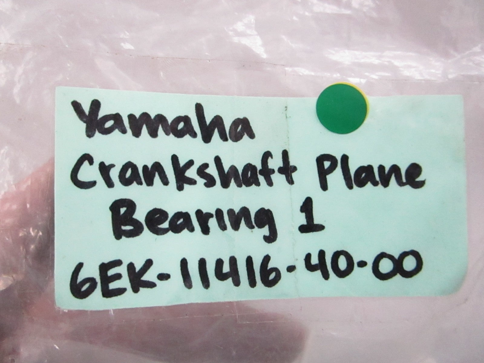 NEW OEM 6Ek-11416-40-00 Yamaha Crankshaft Plane Bearing 1 0810
