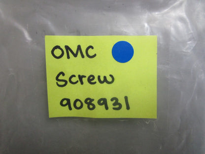 *NEW OEM* (LOT OF 2) 0810 OMC Johnson Evinrude Screw 908931 0908931