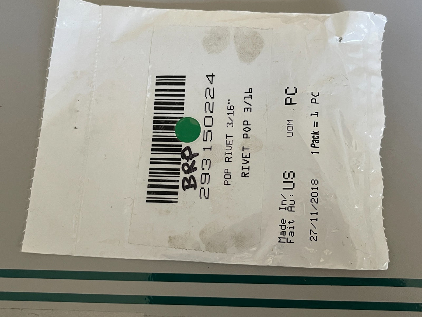NEW OEM 293150224 BRP 3/16" Pop Rivet 0810