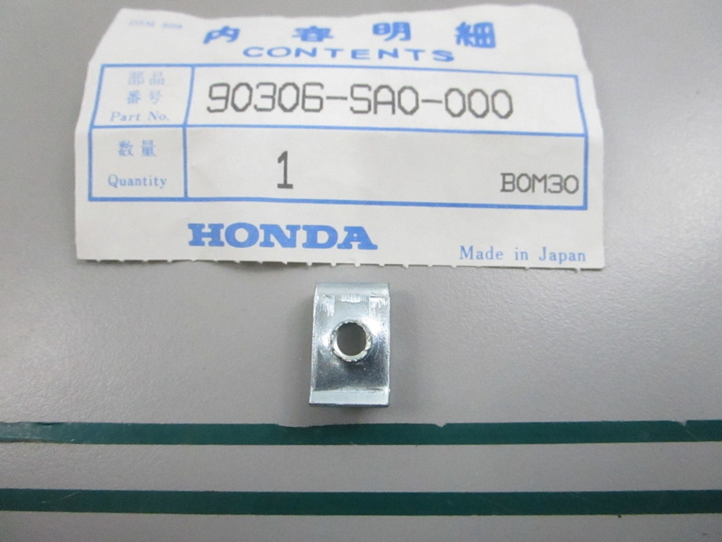 NEW OEM 90306-SA0-000 Honda Nut Clip 0810