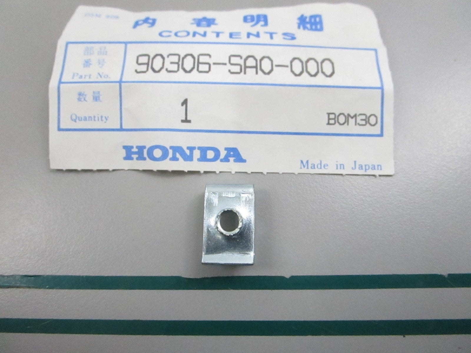 NEW OEM 90306-SA0-000 Honda Nut Clip 0810