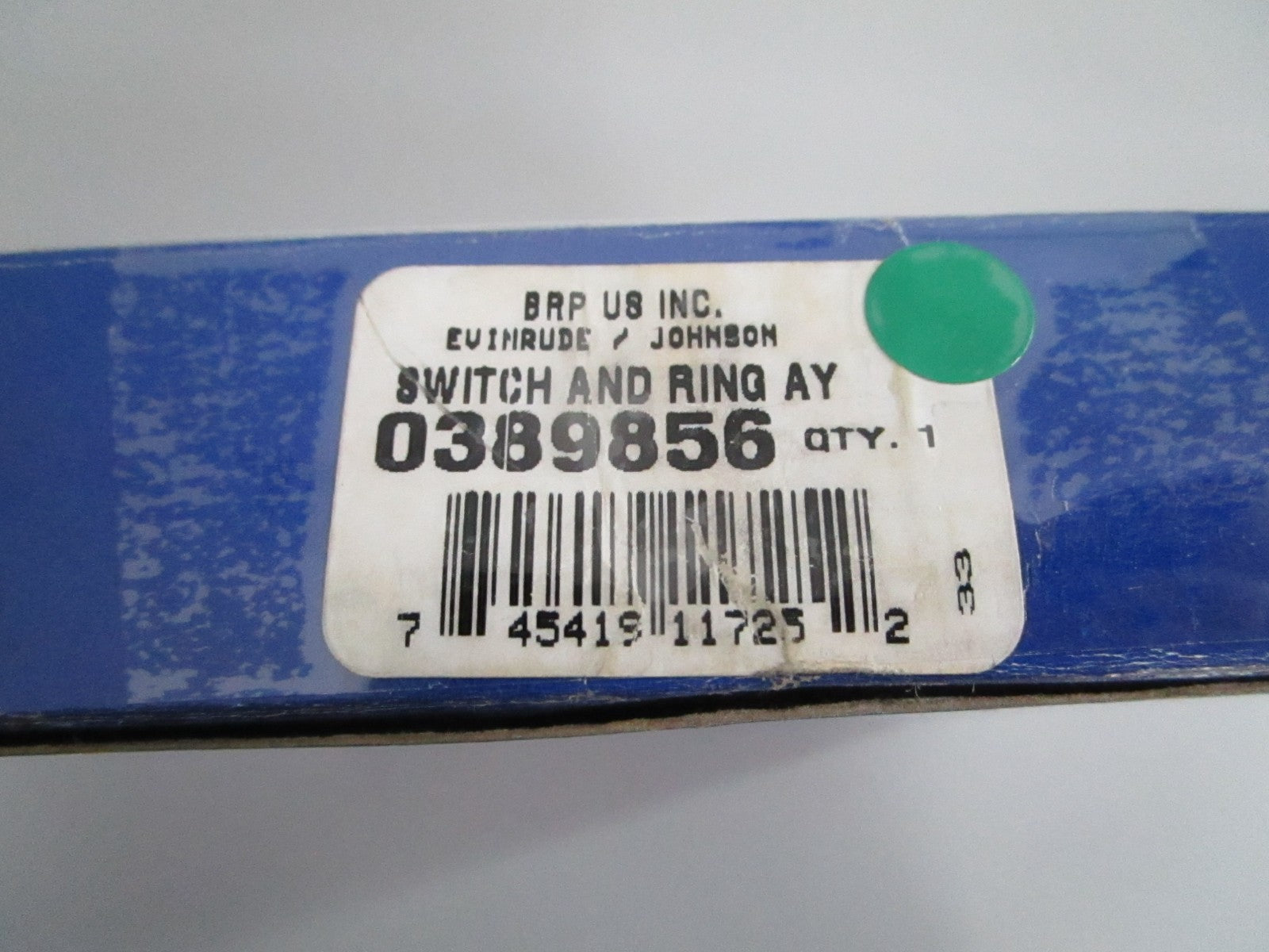 NEW OEM 389856 0389856 OMC Johnson Evinrude Switch and Ring Assy 0820