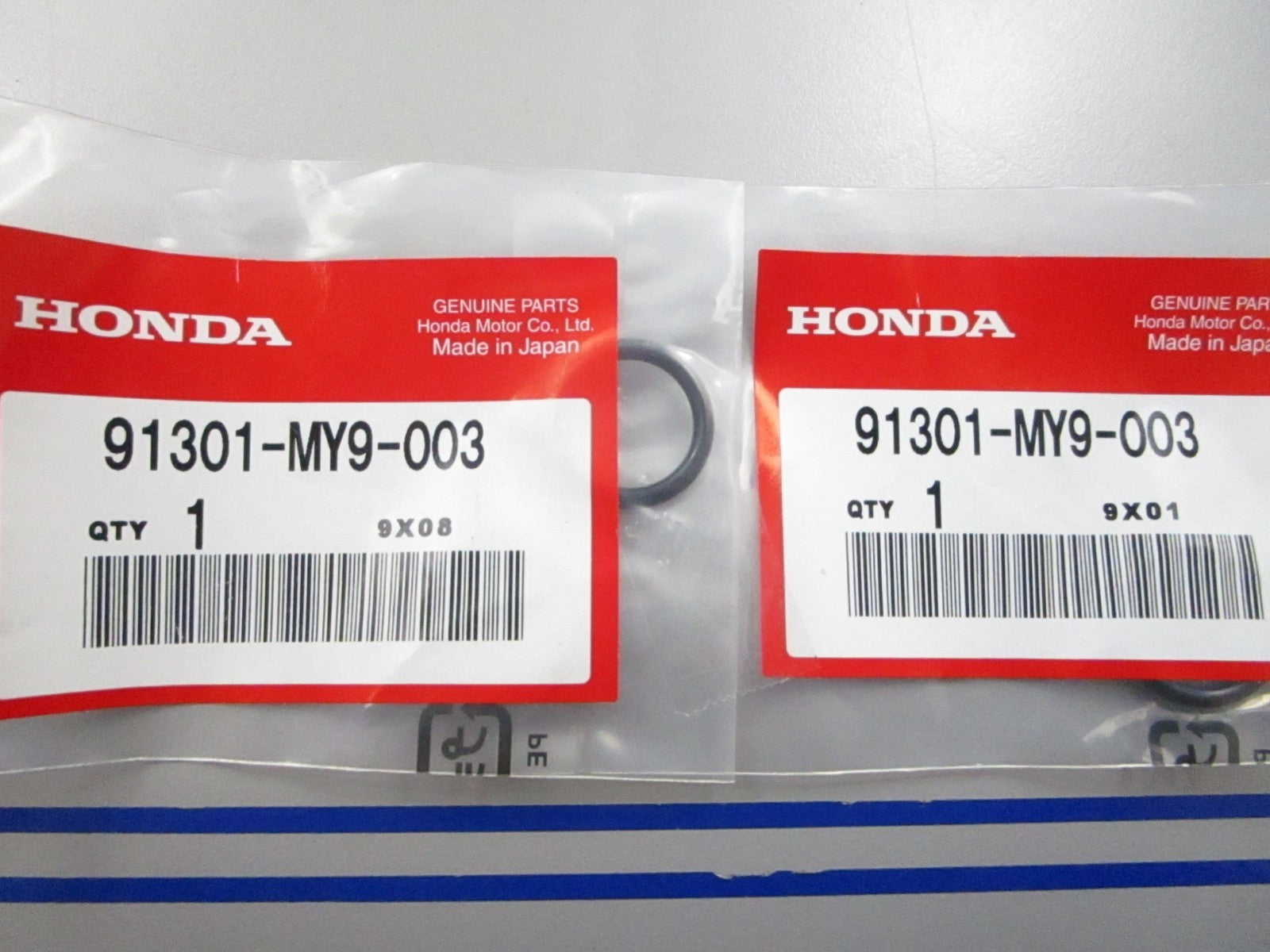 *NEW OEM* (LOT OF 2) 0810 Honda O-Ring 91301-MY9-003