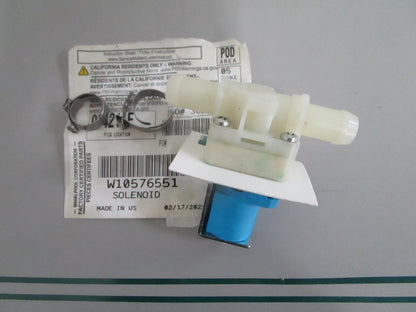 Whirlpool NEW OEM Dishwasher Solenoid W10576551 NOS Genuine Appliance Part 0820