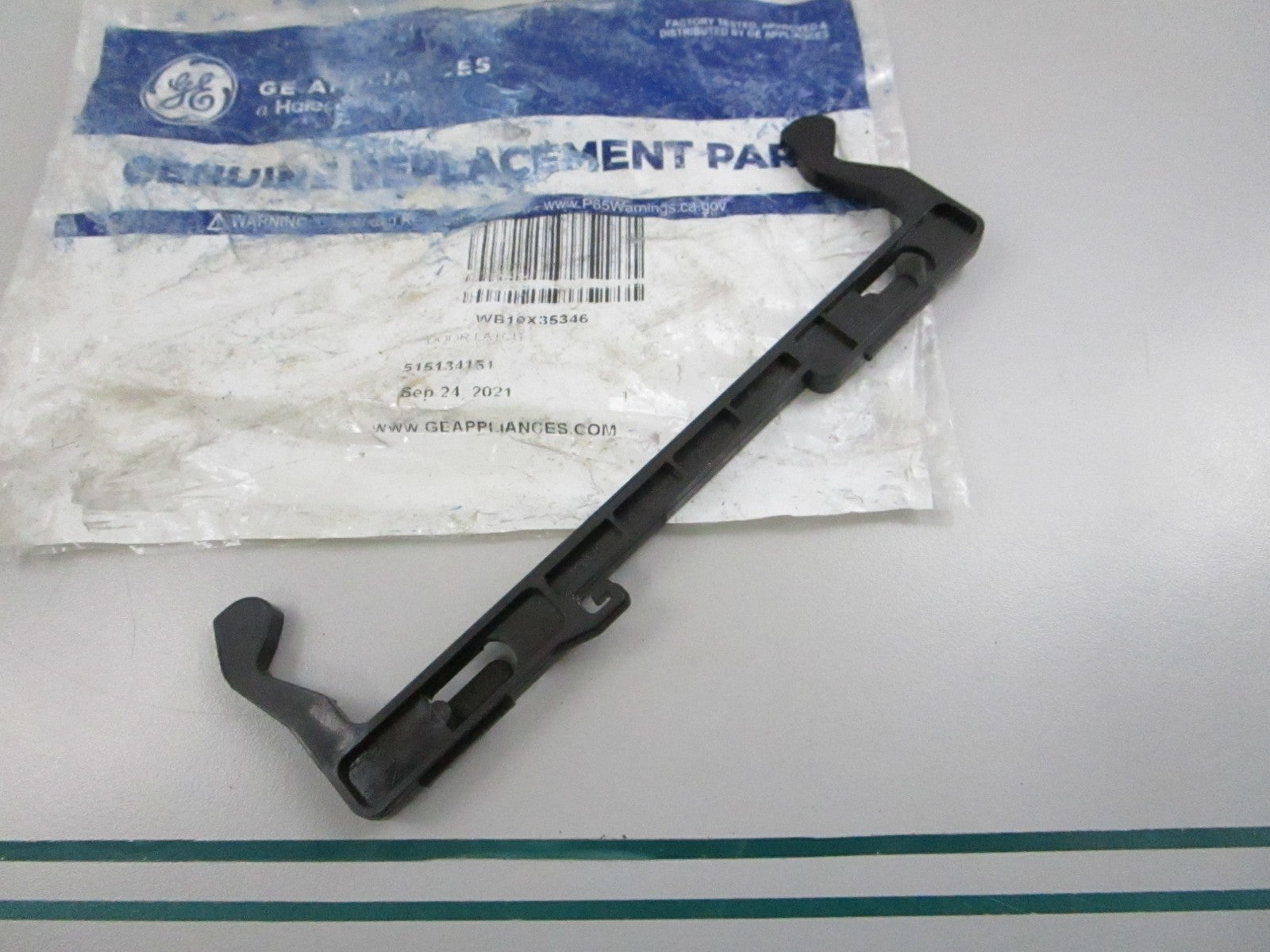 GE NEW OEM Microwave Oven Door Latch WB10X35346 CVM517 PVM9179 NOS 0810