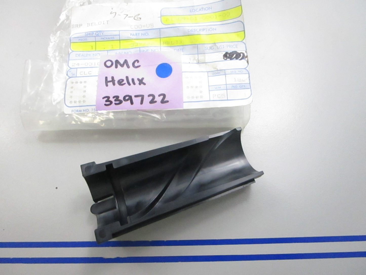 NEW OEM 339722 0339722 OMC Johnson Evinrude Helix 0810