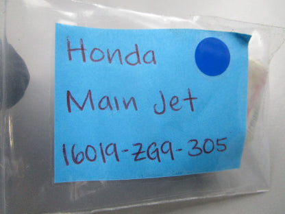 NEW OEM Honda 16019-ZG9-305 Main Jet 0810