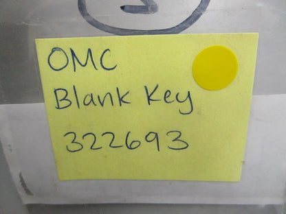 *NEW OEM* 0810 OMC Johnson Evinrude Blank Key 322693 0322693