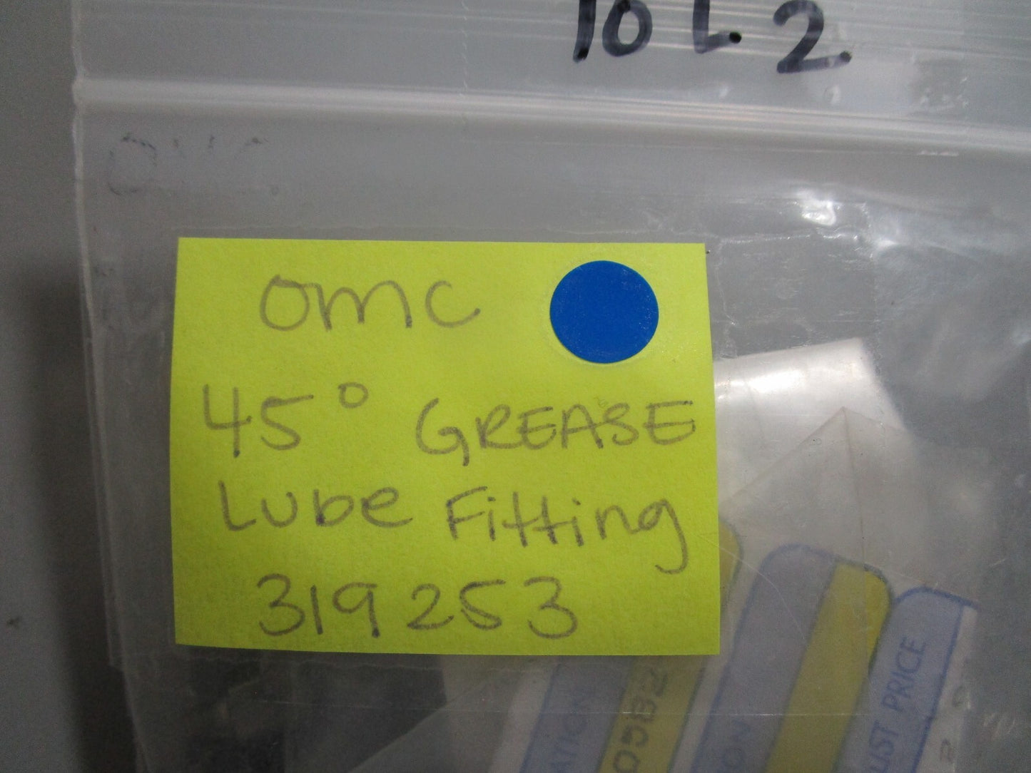 *NEW OEM* (LOT OF 2) 0810 OMC Johnson Evinrude 45° Grease Lube Fitting 319253