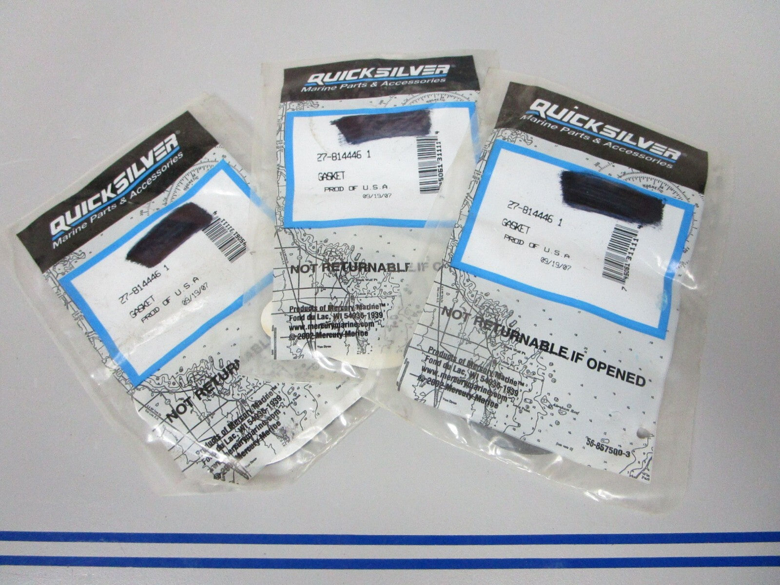 *NEW OEM* (LOT OF 3) 0770 Mercury Quicksilver Gasket 27-8144461