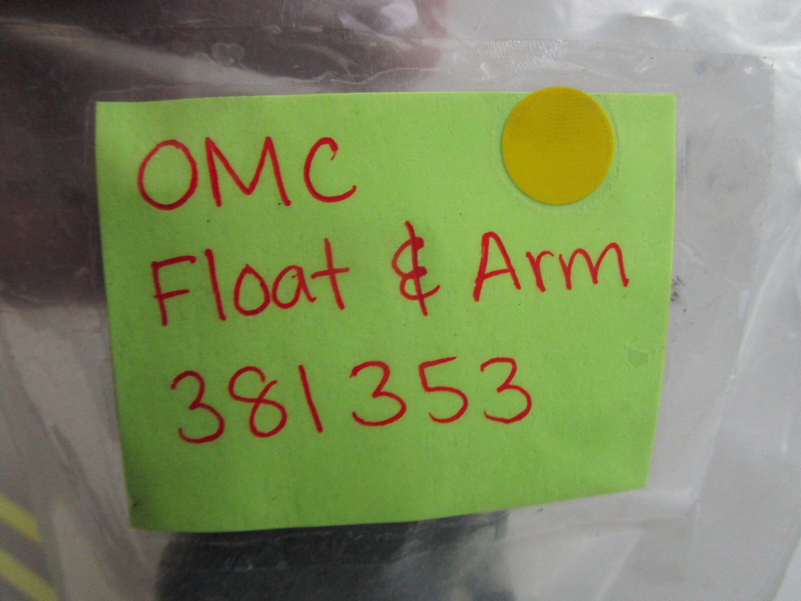 *NEW OEM* (LOT OF 2) 0750 OMC Johnson Evinrude FLOAT & ARM 381353 0381353