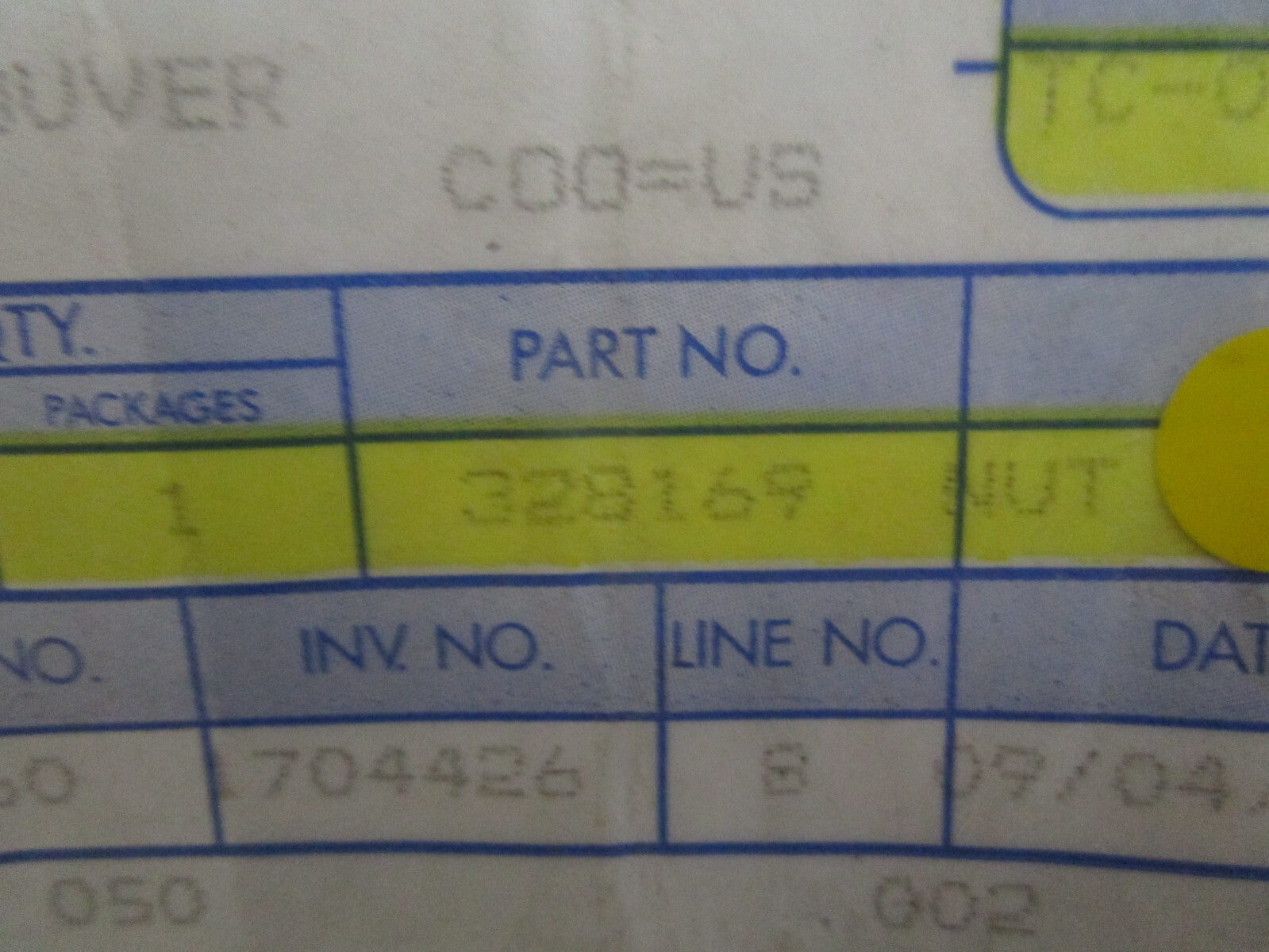 *NEW OEM* 0810 OMC Johnson Evinrude Nut 328169 0328169