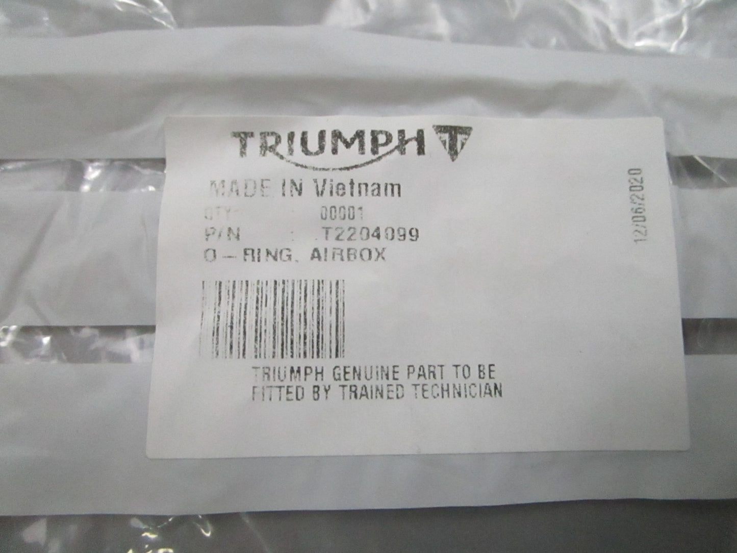 *NEW OEM* 0810 Triumph O-Ring T2204099