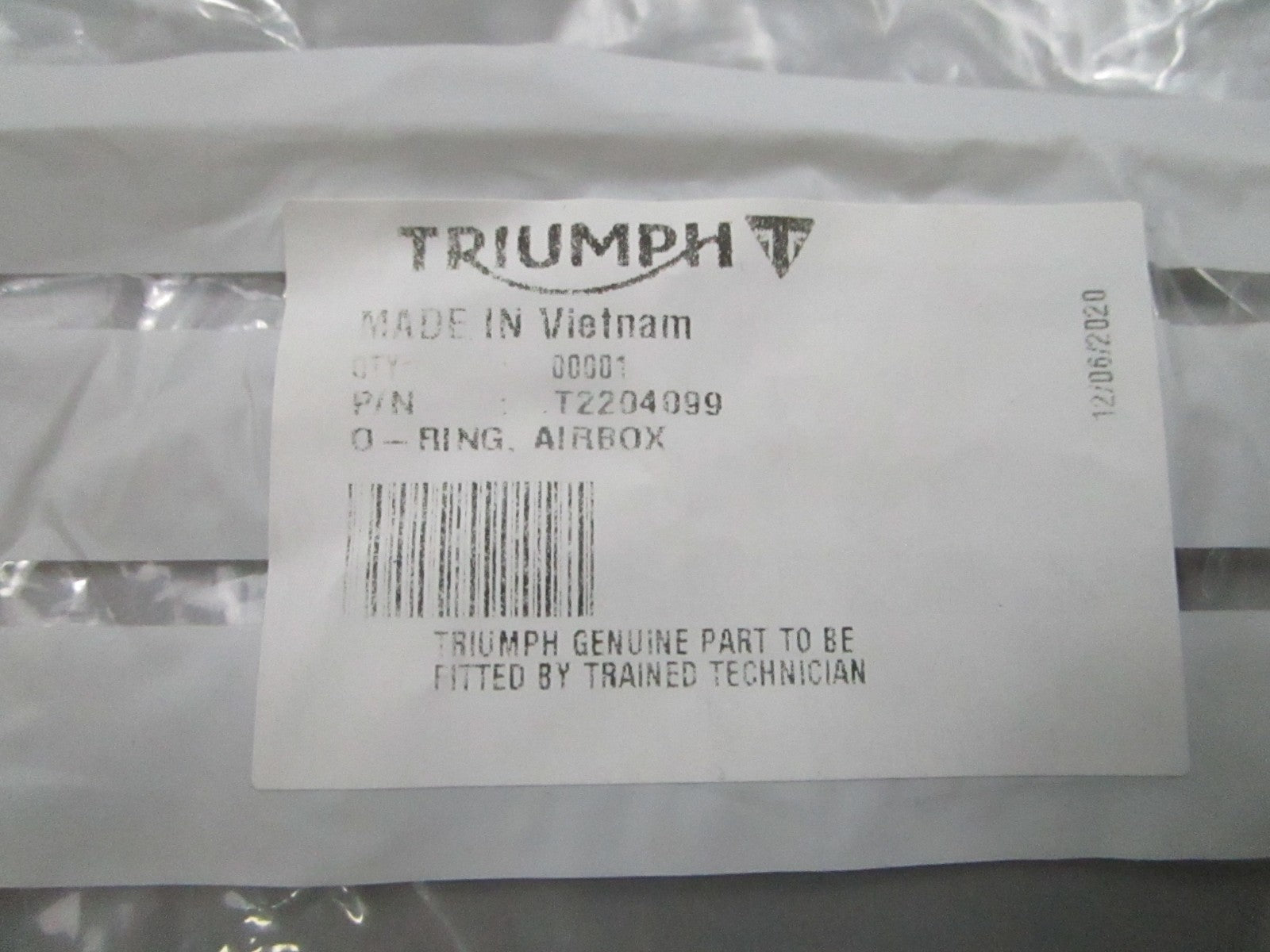 *NEW OEM* 0810 Triumph O-Ring T2204099