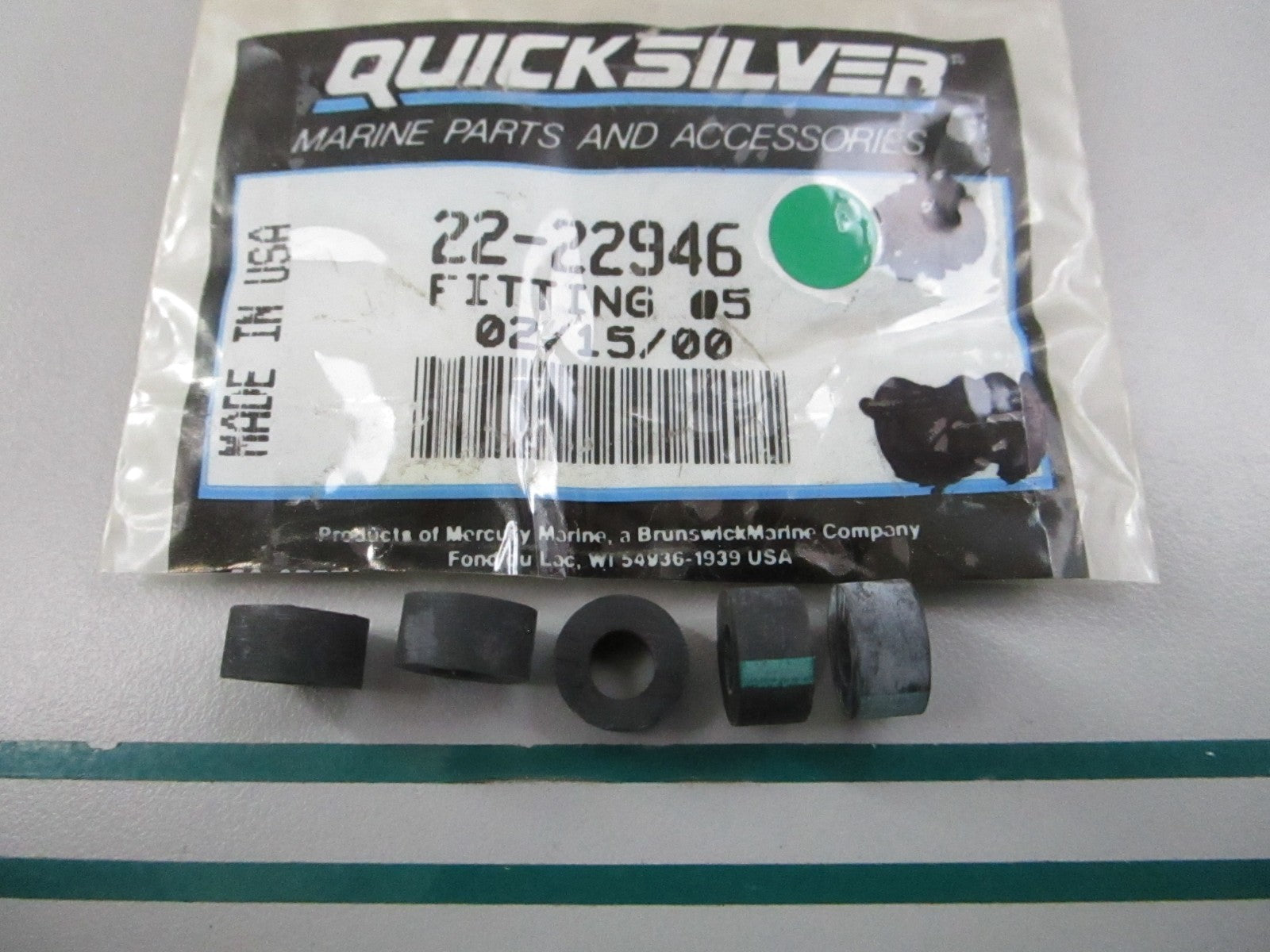 NEW OEM (LOT OF 5) 22-22946 Mercury Quicksilver Fitting 0810