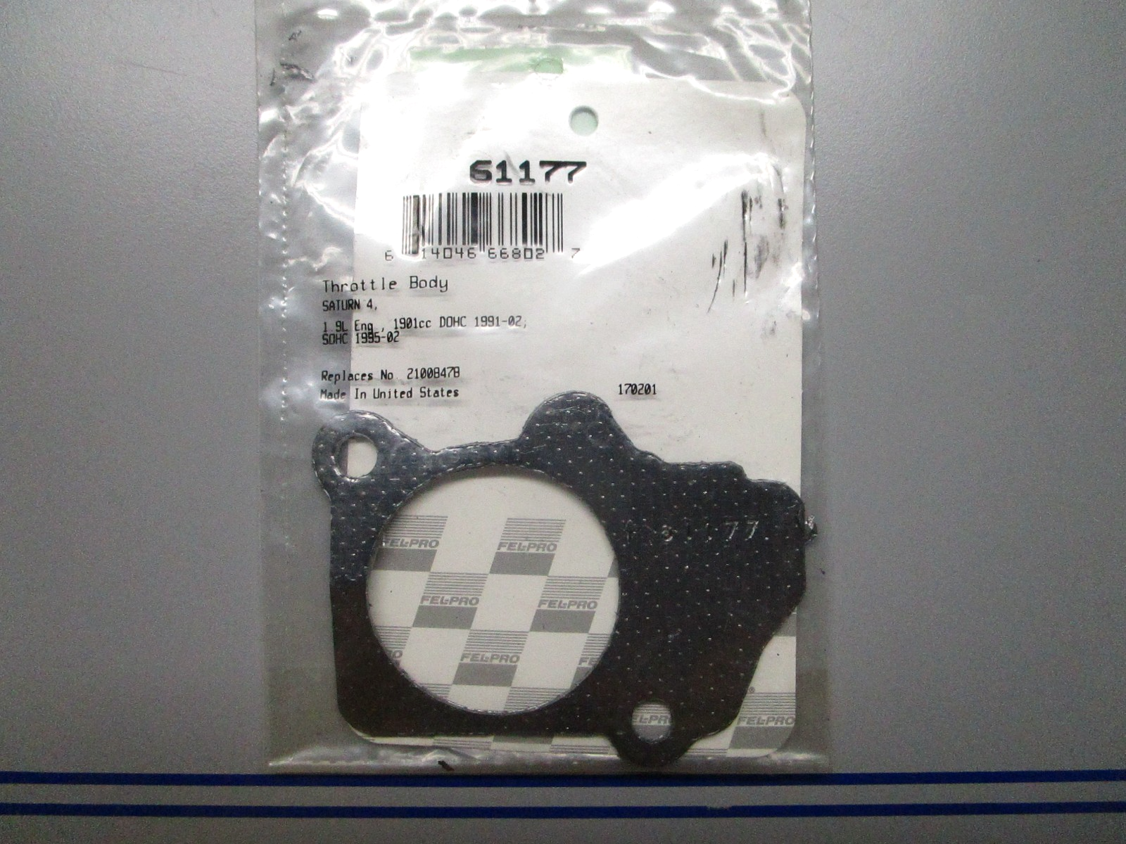 *NEW* 0810 Fel-Pro Throttle Body Gasket 61177