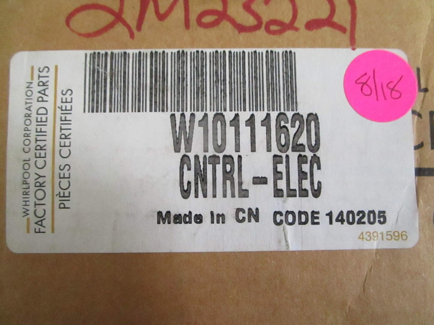 NEW OEM W10111620 Whirlpool Dryer Control Board 0820