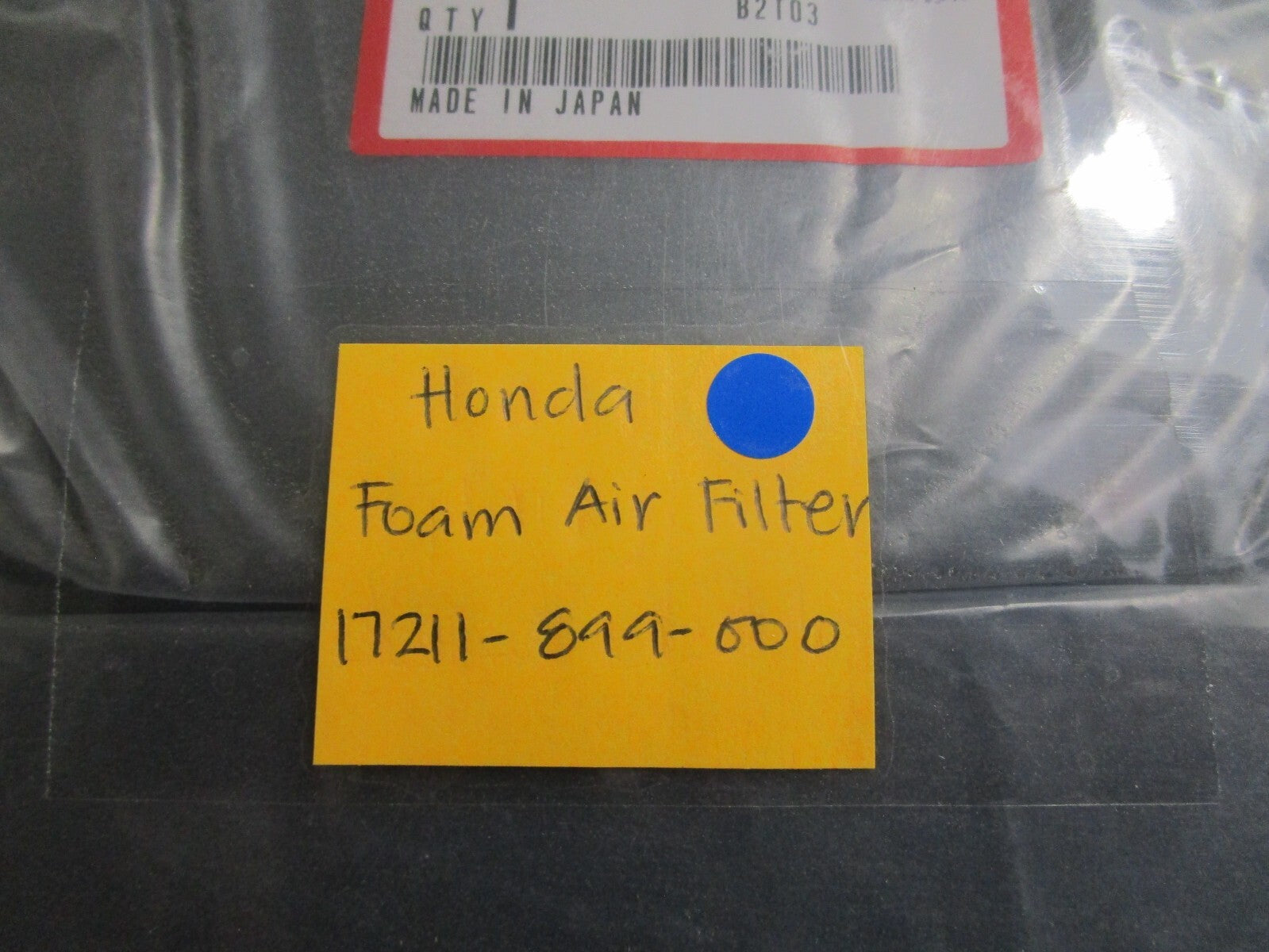 *NEW OEM* 0810 Honda Foam Air Filter 17211-899-000