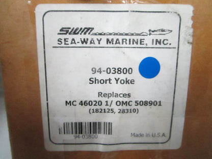 NEW 94-03800 Replaces: Mercury 46020 1 OMC 508901 Seaway Marine Short Yoke 0720