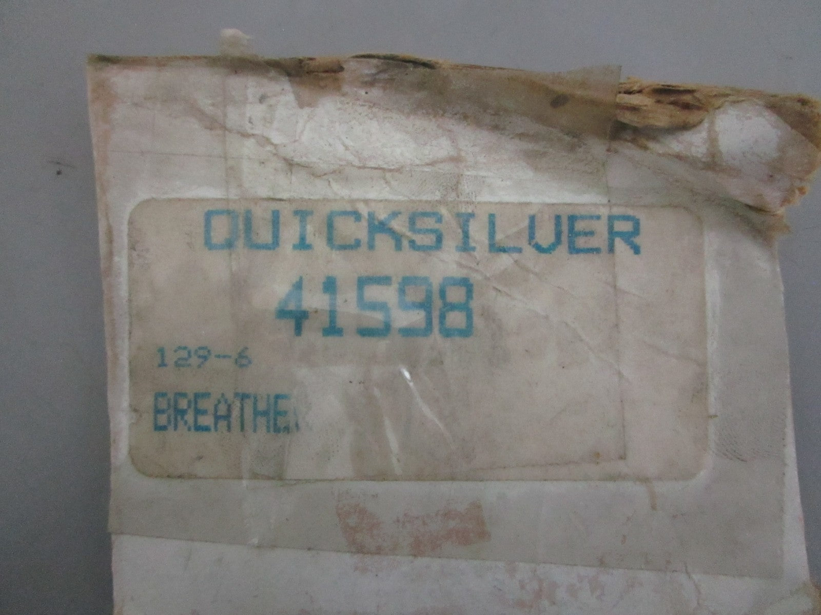 NEW OEM 41598 Mercury Quicksilver Breather 0820