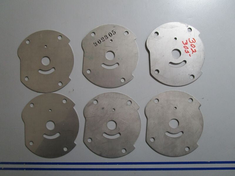 *NEW OEM* (LOT OF 6) 0770 OMC Johnson Evinrude Plate 302305 0302305