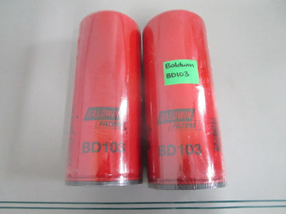 Baldwin BD103 Dual-Flow Lube Spin-On Oil Filter Cummins HD LOT OF 2 NEW 0820