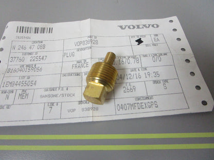 *NEW OEM* 0810 Volvo Penta Anode Plug 838928