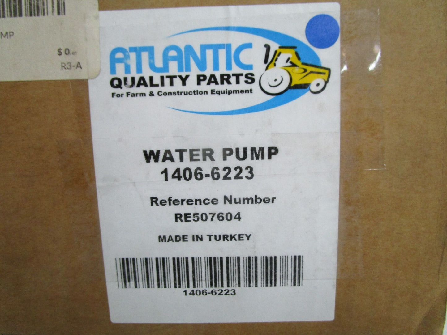 *NEW* 0820 Atlantic Quality Parts Water Pump 1406-6223 Replaces: RE507604