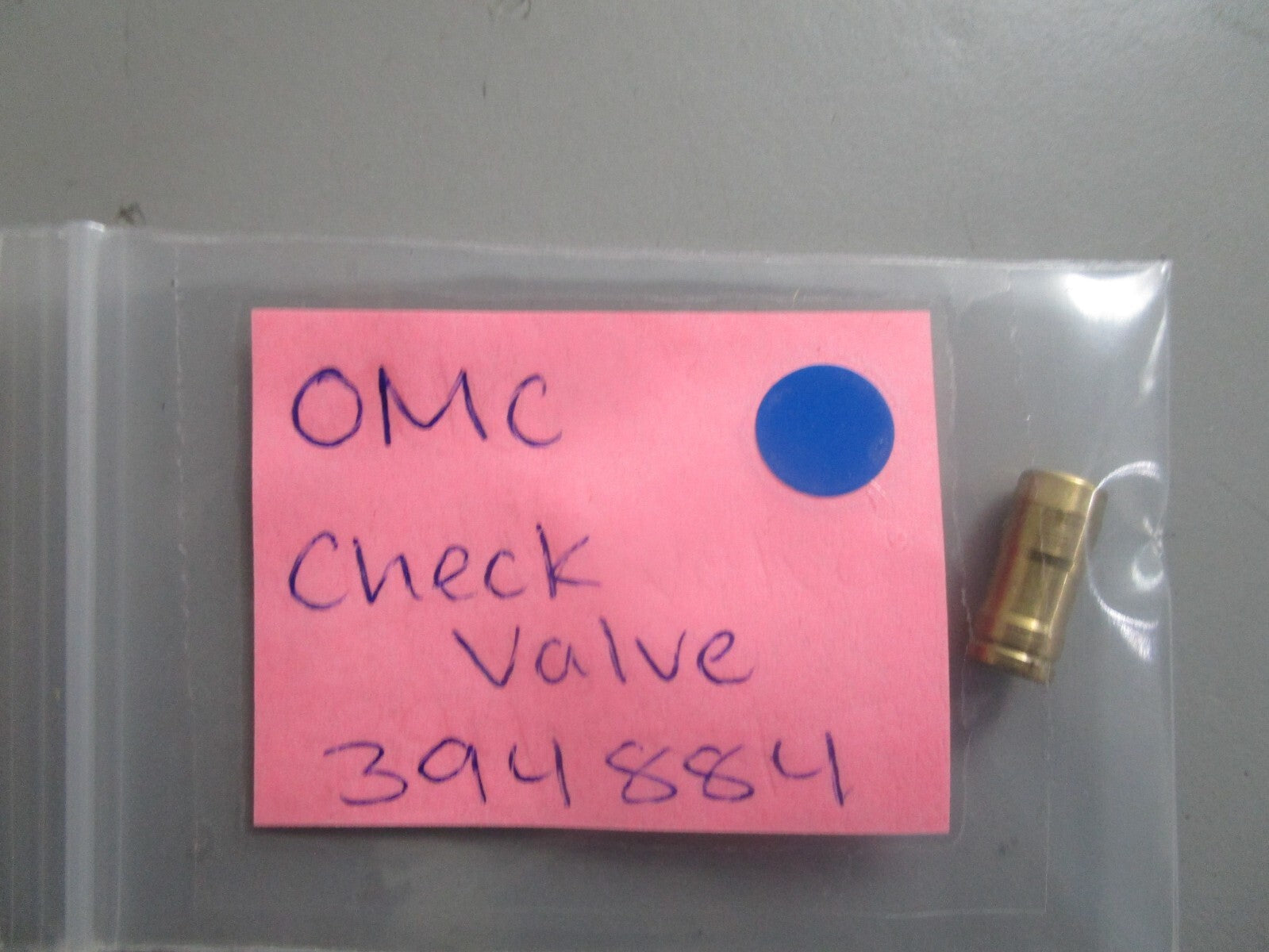 *NEW OEM* 0810 OMC Johnson Evinrude Check Valve 394884 0394884