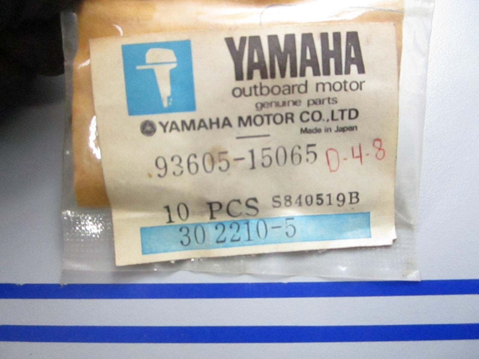 *NEW OEM* (LOT OF 10) 0810 Yamaha Dowel Pin 93605-15065-00