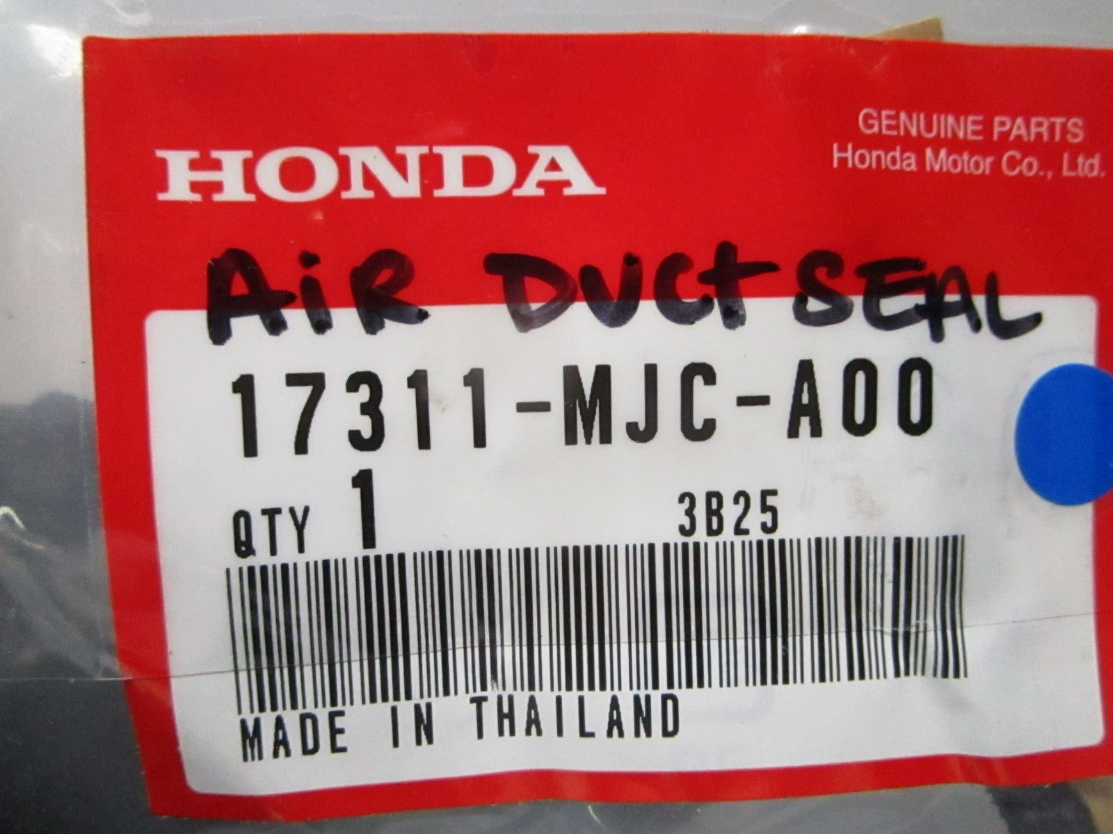 *NEW OEM* 0810 Honda Air Duct Seal 17311-MJC-A00